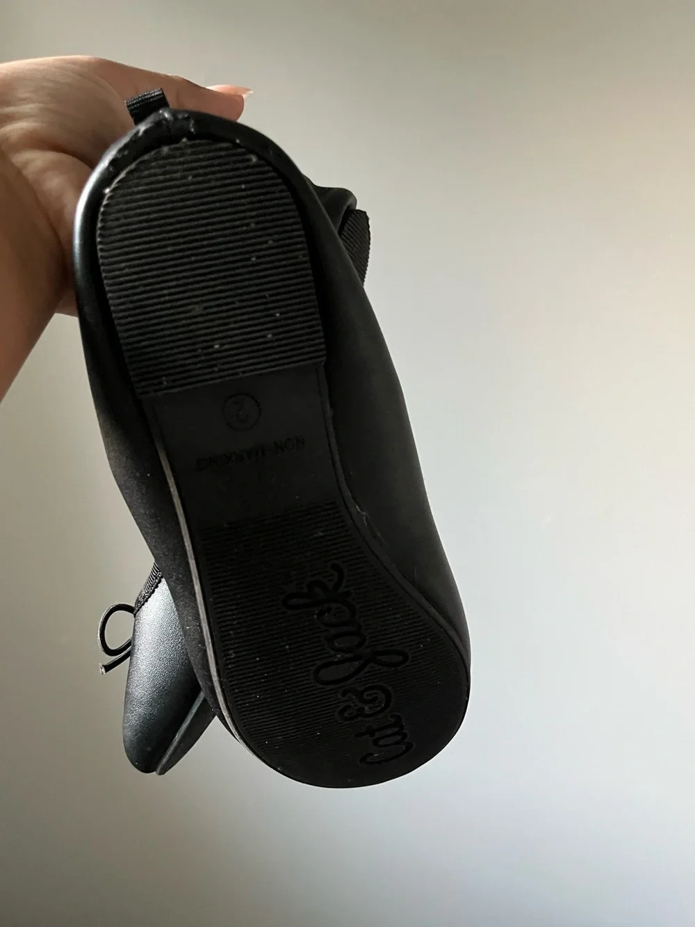 Cat & Jack Black Bow Ballet Flats